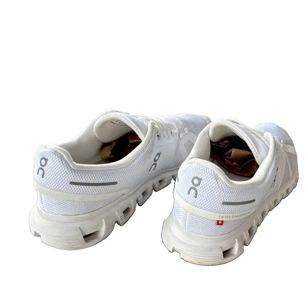 On Unisex Adults Low Top Mesh Lace-Up Athletic Sneakers White